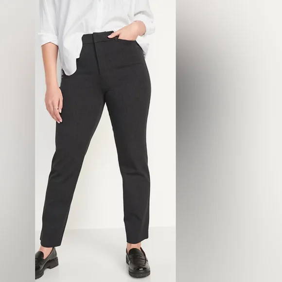 🎉 SALE 🎉 NWT Old Navy High-Waisted Pixie Straight Pants - Picture 5 of 8